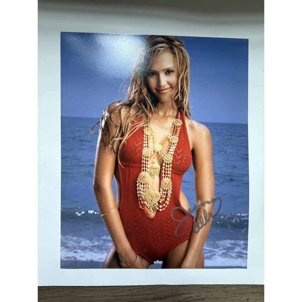 Hot Sexy Jessica Alba Signed 10x8 Photo Authentic Autograph
